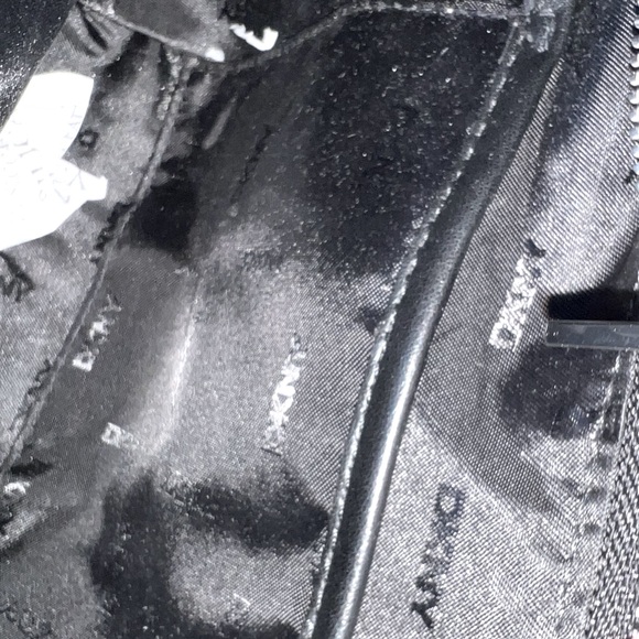 DNKY Donna Karen New York NWT Black Nylon Theo Crescent Shoulder Crossbody - Picture 8 of 10